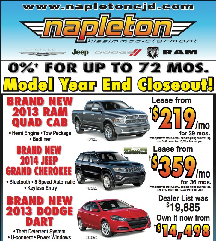end of year car deals orlando